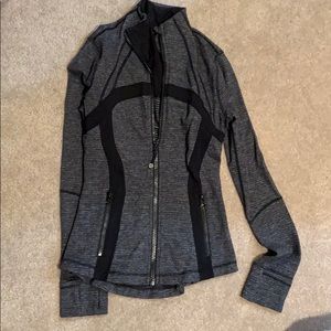 gray and black lulu jacket